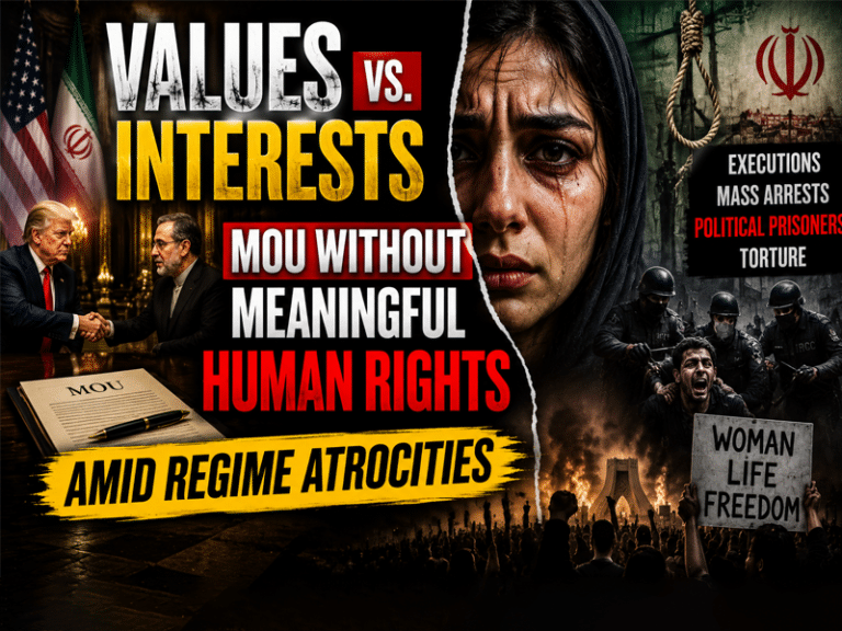 Values vs. Interests : MOU Without Meaningful Human Rights Amid Regime Atrocities